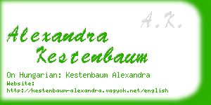 alexandra kestenbaum business card